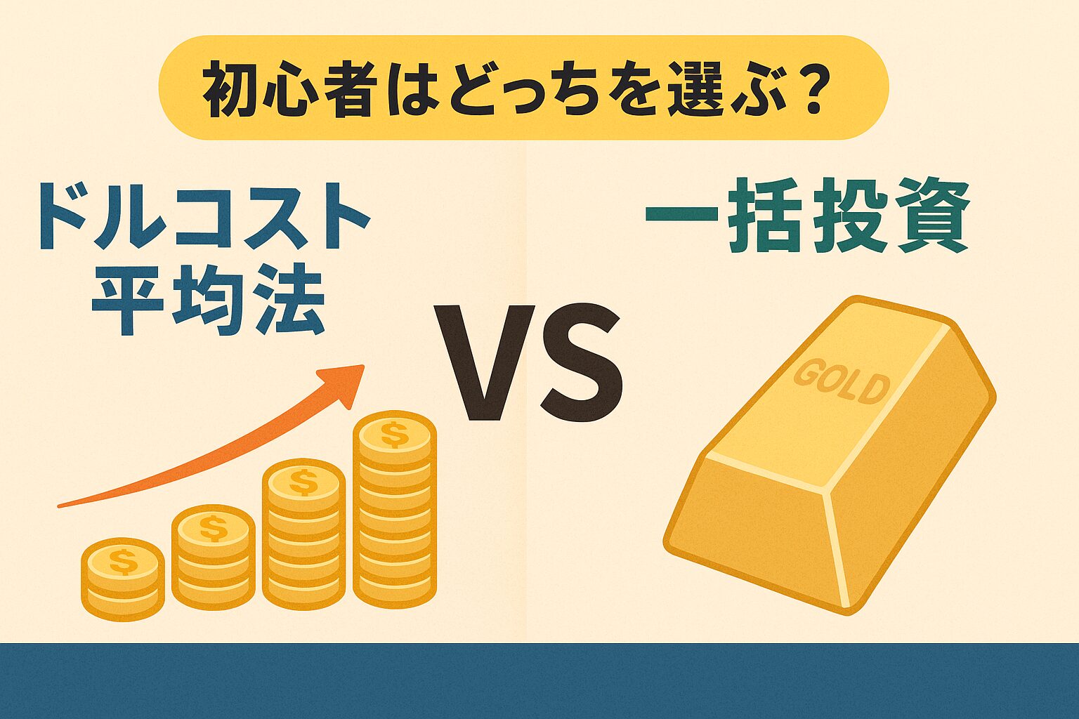 初心者必見！ドルコスト平均法と一括投資の違いと正しい始め方